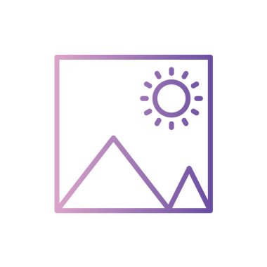 bulanık arkaplanda fotoğraf çerçevesi simgesi