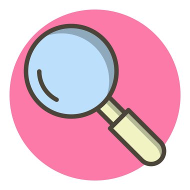 Moda Biçiminde Arama Simgesi İzole Arkaplanı