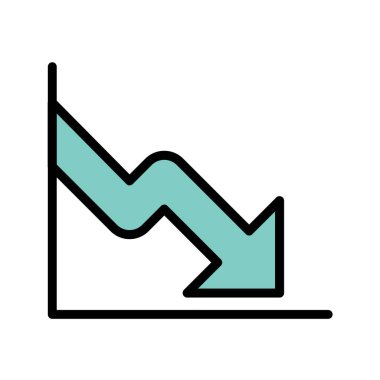grafik çizelgesi simgesi, vektör illüstrasyonu 