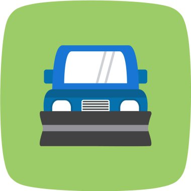 Bir araba simgesinin vektör illüstrasyonu