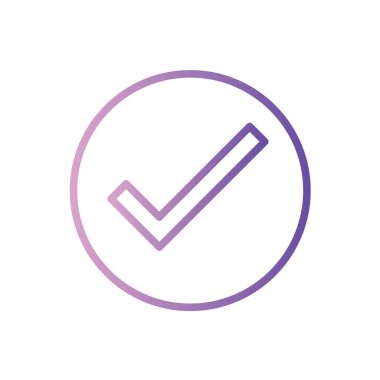 işaret simgesini işaretle, vektör illüstrasyonu