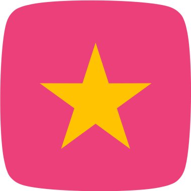 yıldız simgesi vektör illüstrasyonu