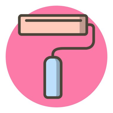  Renkli Tekerlekli Simgeyi Moda Biçiminde İzole Edilmiş Arkaplanda Göster      