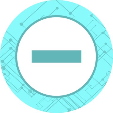 Moda Biçiminde Eksi Simge İzole Arkaplan