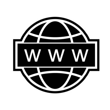 Web simgesi, vektör illüstrasyonu