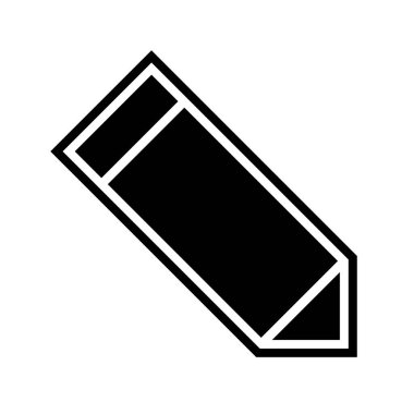 Beyaz arkaplanda izometrik 3d biçiminde silgi simgesi izole edildi. vektör illüstrasyonu