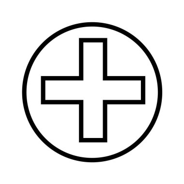 Modern b 'nin vektör illüstrasyonu tıbbi simgeden yoksun