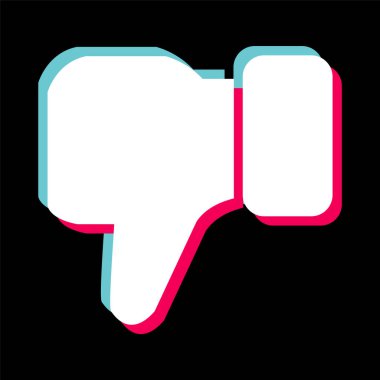 Moda Biçimli Ayrı Arkaplanda Simgeden Hoşlanmamak