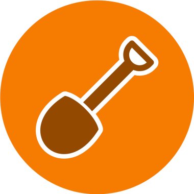 Turuncu ve sarı simgenin vektör illüstrasyonu