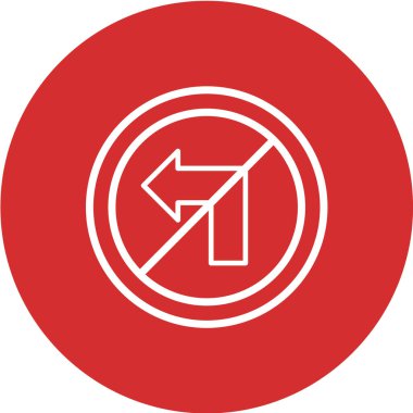 Yol simgesi, vektör illüstrasyonu