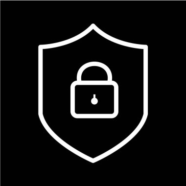 Modern b 'nin vektör illüstrasyonu simge güvenliğinden yoksun