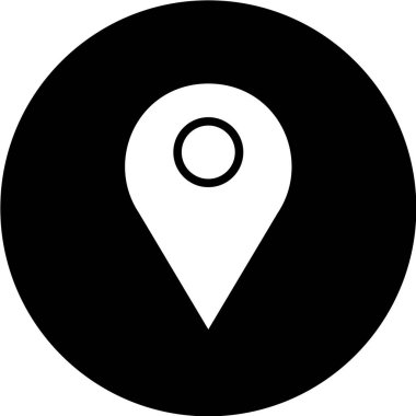 beyaz arkaplanda siyah simge izole edildi