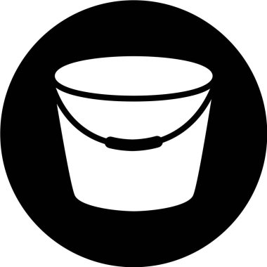 kova simgesinin vektör illüstrasyonu