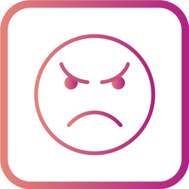 Çizgi film yüzünün vektör illüstrasyonu