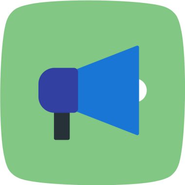 Basit megafon vektör simgesi.