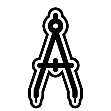 Pusula simgesi. vektör illüstrasyonu