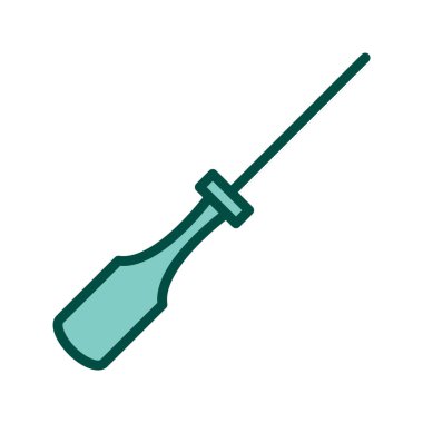 Moda Biçimli Şiş Simgesi İzole Arkaplan