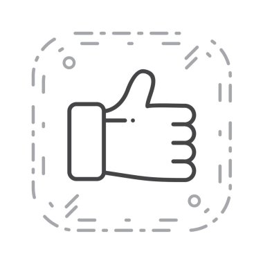 El hareketi simgesi vektör illüstrasyonu