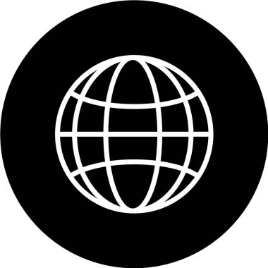 beyaz arkaplanda siyah simge izole edildi