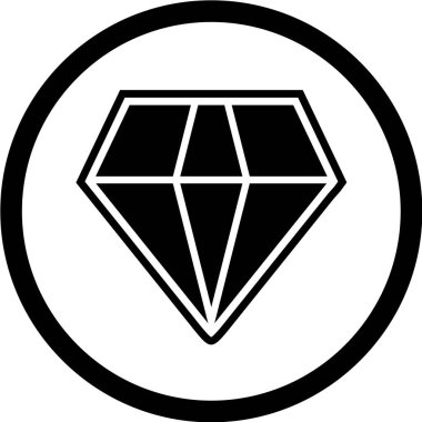 Siyahlı elmas simgesi, vektör