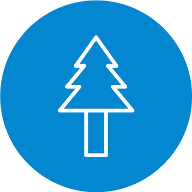 Noel ağacı ikonu. vektör illüstrasyonu