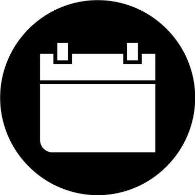 Takvim simgesi vektör illüstrasyonu