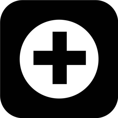 beyaz arkaplanda siyah simge izole edildi