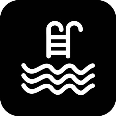 yüzme havuzu vektör simgesi