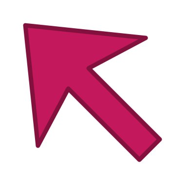 Moda Biçimli İmleç Simgesi İzole Arkaplan