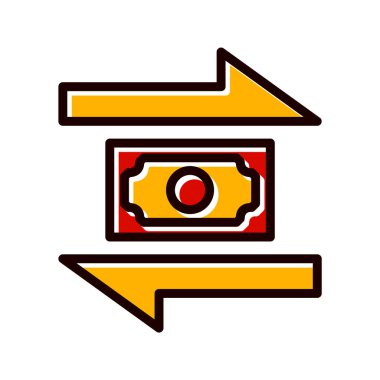 Aktarım Simgesi Moda Biçiminde İzole Arkaplan  