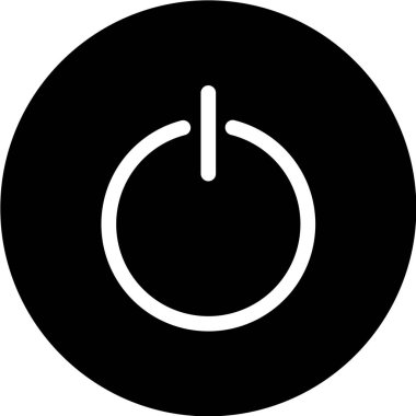 Bir güç simgesinin vektör illüstrasyonu