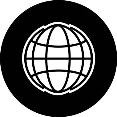 Küresel simge vektör illüstrasyonu