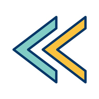 beyaz vektör illüstrasyonunda izole edilmiş renkli oklar