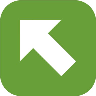 Düz vektör simgesinde bir fare işaretçisi oku