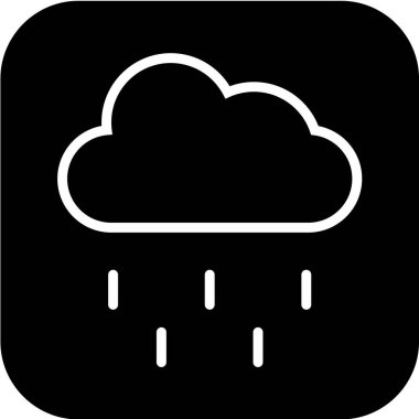 bulut simgesi, vektör illüstrasyonu