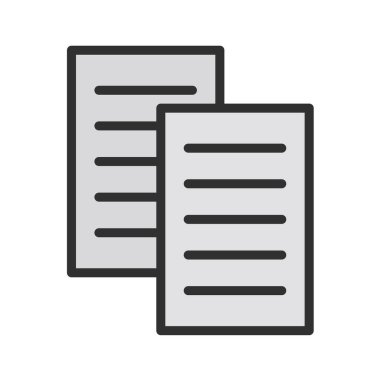 belge simgesi vektör illüstrasyonu