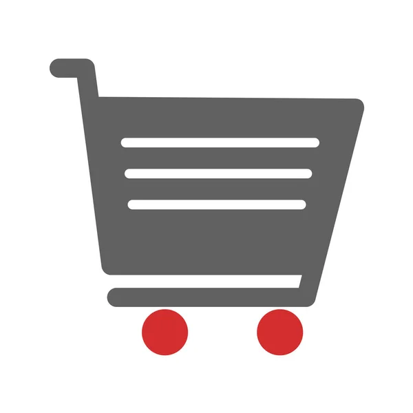 Icono Del Carrito Compras Ilustración Del Vector — Archivo Imágenes Vectoriales