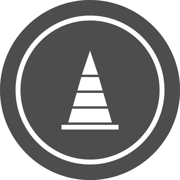 Cone Icon Trendy Stijl Geïsoleerde Achtergrond — Stockvector