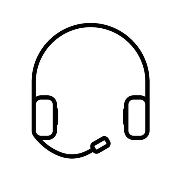Headphones Vector Icon Web Mobile — Stock Vector