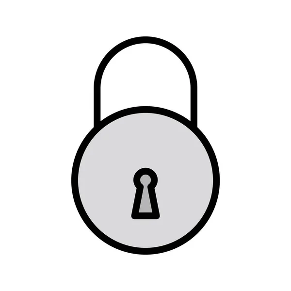 Lock Icon Trendy Style Isolated Background — Stock Vector