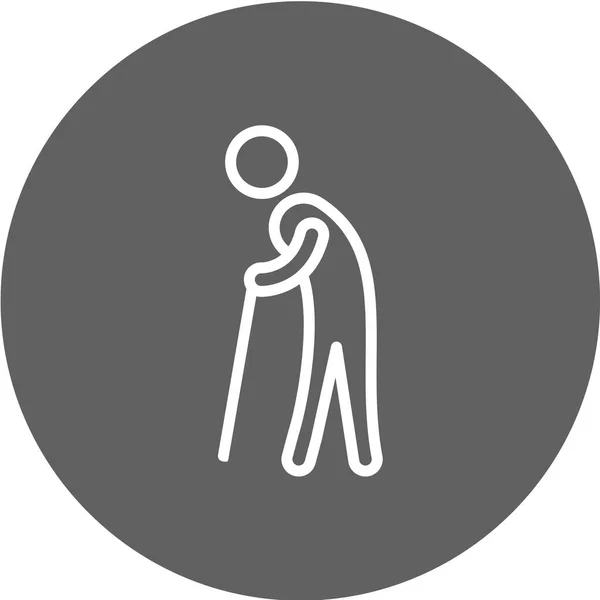 Menschliche Silhouette Icon Vektor Illustration — Stockvektor