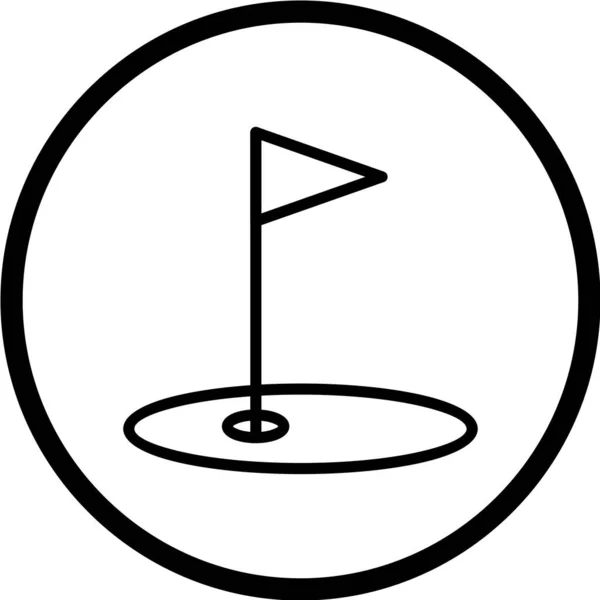 Bola Golf Icono Vector Ilustración Diseño Gráfico — Archivo Imágenes Vectoriales