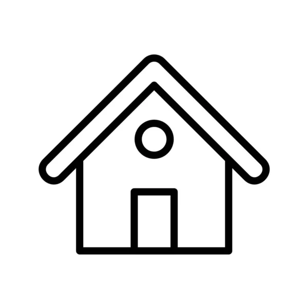 Haus Sign Icon Auf Weißem Hintergrund Vektorillustration — Stockvektor