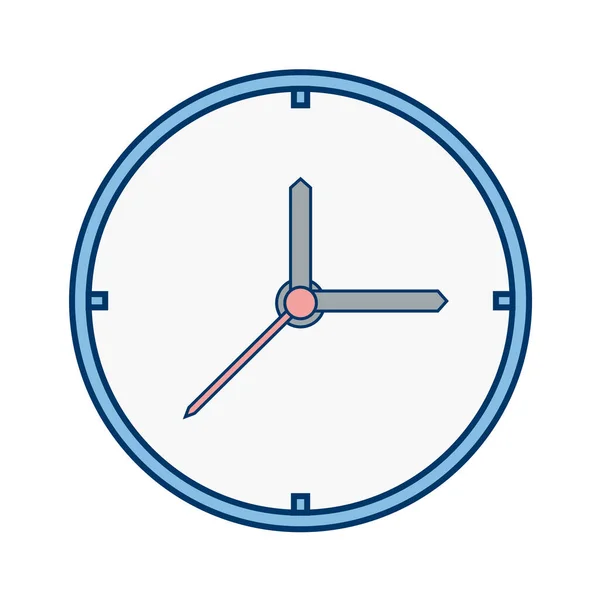 Icono Del Reloj Estilo Plano Aislado Sobre Fondo Blanco Tiempo — Vector de stock