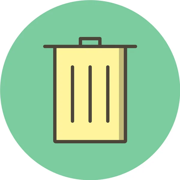 Illustration Des Trash Icon Vektors — Stockvektor