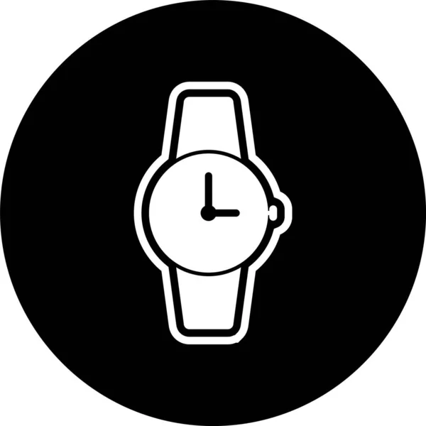 Icono Del Reloj Estilo Moda Aislado Fondo — Archivo Imágenes Vectoriales