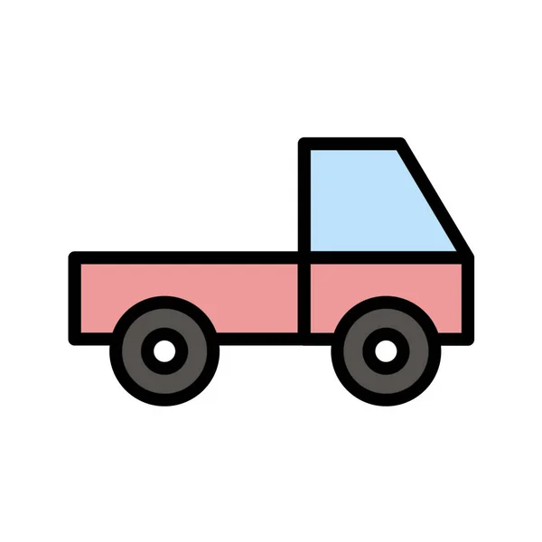 Ilustração Vetor Ícone Caminhão — Vetor de Stock