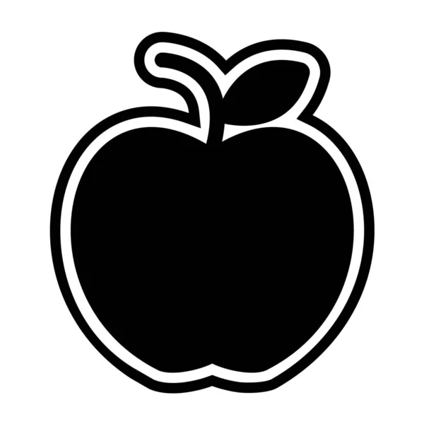 苹果果实图标矢量图解设计 — 图库矢量图片