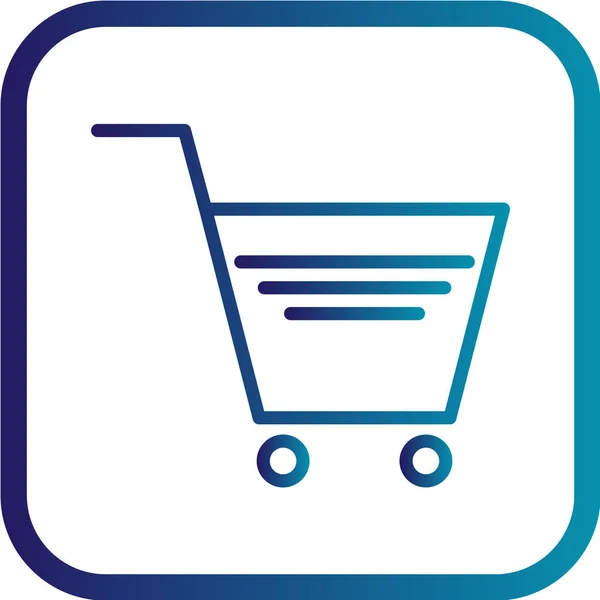 Icono Del Carrito Compras Ilustración Vectorial — Vector de stock