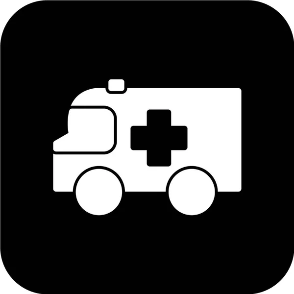 Icona Ambulanza Illustrazione Vettoriale — Vettoriale Stock